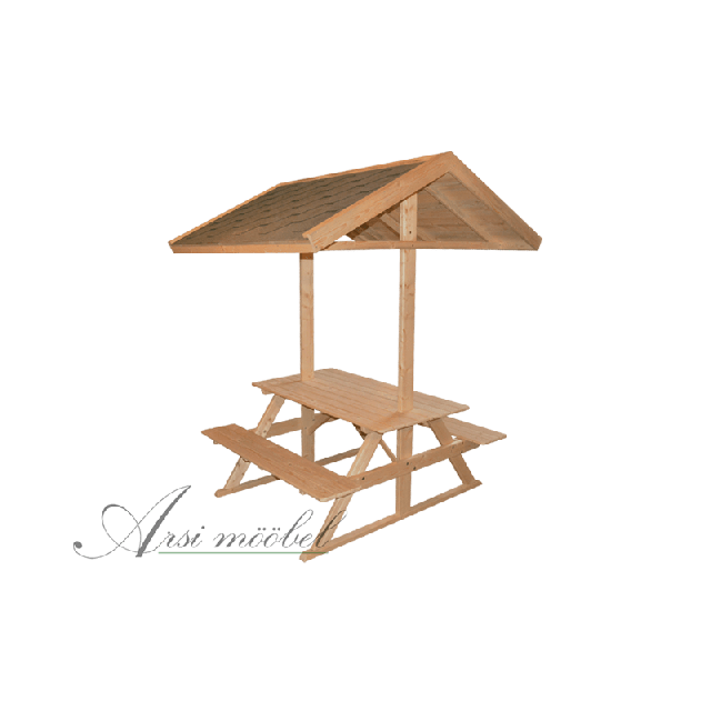 Arsi Mööbel piknikulaud katusega - puit